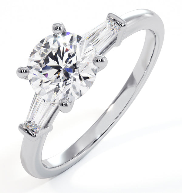 Isadora GIA Diamond Engagement Ring Platinum 1.10ct G/VS1